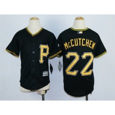 MLB Pittsburgh Pirates 22 Andrew McCutchen Alternate Black 2015 Cool Base Youth Jersey