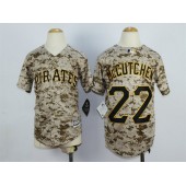 MLB Pittsburgh Pirates 22 Andrew McCutchen Alternate Camo 2015 Cool Base Youth Jersey