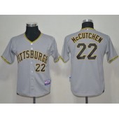 MLB Pittsburgh Pirates 22 Andrew McCutchen Gray Youth Jersey