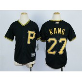 MLB Pittsburgh Pirates 27 Jung-ho Kang Alternate Black 2015 Cool Base Youth Jersey