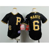 MLB Pittsburgh Pirates 6 Starling Marte Black Youth Jersey