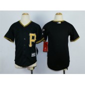 MLB Pittsburgh Pirates Blank Alternate Black 2015 Cool Base Youth Jersey