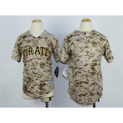 MLB Pittsburgh Pirates Blank Alternate Camo 2015 Cool Base Youth Jersey