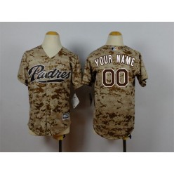 MLB San Diego Padres Customized Alternate Camo 2015 Cool Base Youth Jersey
