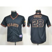 MLB San Francisco Giants 28 Buster Posey Black Youth Jersey