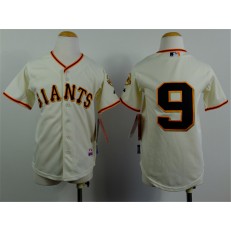 MLB San Francisco Giants 9 Brandon Belt Cream Youth Jersey
