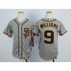 MLB San Francisco Giants 9 Brandon Belt Gray SF Youth Jersey