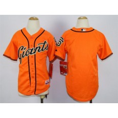 MLB San Francisco Giants Blank Orange Youth Jersey