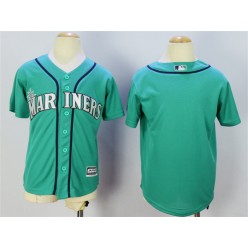MLB Seattle Mariners Blank Green New Cool Base Youth Jersey