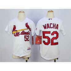 MLB St. Louis Cardinals 52 Michael Wacha White Youth Jersey