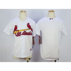 MLB St. Louis Cardinals Blank White Youth Jersey
