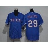 MLB Texas Rangers 29 Adrian Beltre Blue Cool Base Stitched Youth Jersey