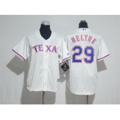 MLB Texas Rangers 29 Adrian Beltre White Cool Base Stitched Youth Jersey