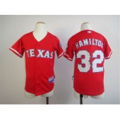 MLB Texas Rangers 32 Josh Hamilton Red Youth Jersey