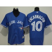 MLB Toronto Blue Jays 10 Edwin Encarnacion Blue Alternate Stitched Baseball Youth Jersey
