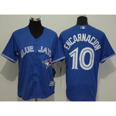 MLB Toronto Blue Jays 10 Edwin Encarnacion Blue Alternate Stitched Baseball Youth Jersey