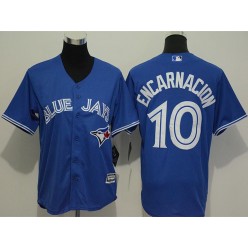 MLB Toronto Blue Jays 10 Edwin Encarnacion Blue Alternate Stitched Baseball Youth Jersey