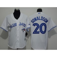 MLB Toronto Blue Jays 20 Josh Donaldson White Home Stitched Baseball Youth Jersey