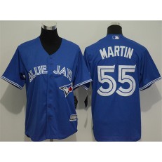 MLB Toronto Blue Jays 55 Russell Martin Blue Alternate Stitched Baseball Youth Jersey