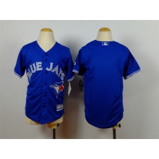 MLB Toronto Blue Jays Blank Alternate Blue 2015 Cool Base Youth Jersey