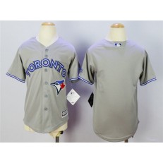 MLB Toronto Blue Jays Blank Grey Cool Base Youth Jersey