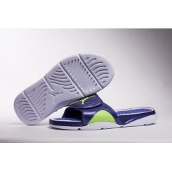 AIR JORDAN HYDRO 4 WHITE BLUE PURPLE GREEN 705163-012