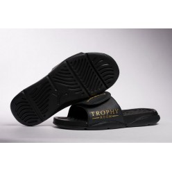 AIR JORDAN HYDRO 5 BLACK MTLC GOLD 820257-136