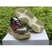 BALENCIAGA TRIPLE S BROWN RED 483513W06E34365