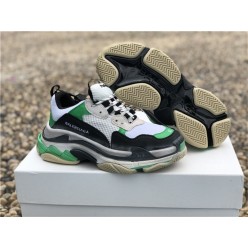 BALENCIAGA TRIPLE S MR. PORTER NEON GREEN 483523W06E37076