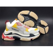BALENCIAGA WMNS TRIPLE S WHITE PINK YELLOW 490672W09059035