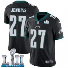 Men's Nike Philadelphia Eagels Super Bowl LII 27 Malcolm Jenkins Black Alternate NFL Jersey