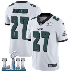 Men's Nike Philadelphia Eagels Super Bowl LII 27 Malcolm Jenkins White NFL Jersey