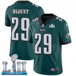 Men's Nike Philadelphia Eagels Super Bowl LII 29 LeGarrette Blount Midnight Green Team Color NFL Jersey