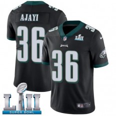 Men's Nike Philadelphia Eagels Super Bowl LII 36 Jay Ajayi Black Alternate NFL Jersey