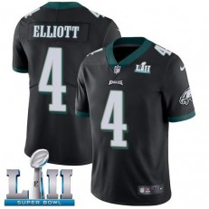 Men's Nike Philadelphia Eagels Super Bowl LII 4 Jake Elliott Black Alternate NFL Jersey