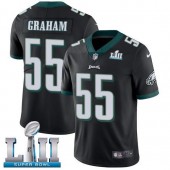 Men's Nike Philadelphia Eagels Super Bowl LII 55 Brandon Graham Black Alternate NFL Jersey