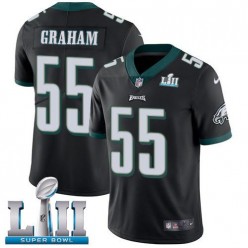 Men's Nike Philadelphia Eagels Super Bowl LII 55 Brandon Graham Black Alternate NFL Jersey