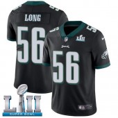 Men's Nike Philadelphia Eagels Super Bowl LII 56 Chris Long Black Alternate NFL Jersey