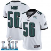 Men's Nike Philadelphia Eagels Super Bowl LII 56 Chris Long White NFL Jersey