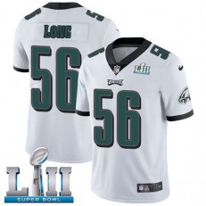 Men's Nike Philadelphia Eagels Super Bowl LII 56 Chris Long White NFL Jersey