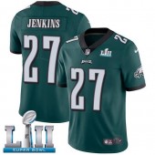 Youth Nike Philadelphia Eagels Super Bowl LII 27 Malcolm Jenkins Midnight Green Team Color NFL Jersey