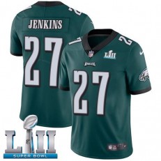 Youth Nike Philadelphia Eagels Super Bowl LII 27 Malcolm Jenkins Midnight Green Team Color NFL Jersey