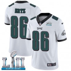 Youth Nike Philadelphia Eagels Super Bowl LII 86 Zach Ertz White NFL Jersey
