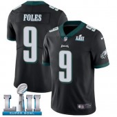 Youth Nike Philadelphia Eagels Super Bowl LII 9 Nick Foles Black Alternate NFL Jersey