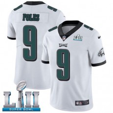 Youth Nike Philadelphia Eagels Super Bowl LII 9 Nick Foles White NFL Jersey