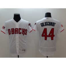 MLB Arizona Diamondbacks 44 Paul Goldschmidt White Flexbase Stitched Men Jersey