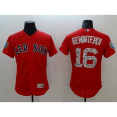 MLB Boston Red Sox 16 Andrew Benintendi Red 2018 Spring Training Authentic Flex Base Stitched Men Jersey