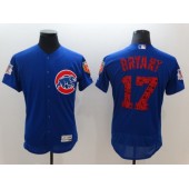 MLB Chicago Cubs 17 Kris Bryant Blue 2018 Spring Training Authentic Flex Base Stitched Men Jersey