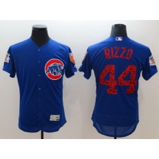 MLB Chicago Cubs 44 Anthony Rizzo Blue 2018 Spring Training Authentic Flex Base Stitched Men Jersey