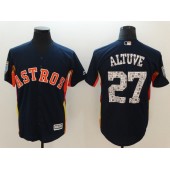 MLB Houston Astros 27 Jose Altuve Navy 2018 Spring Training Cool Base Men Jersey